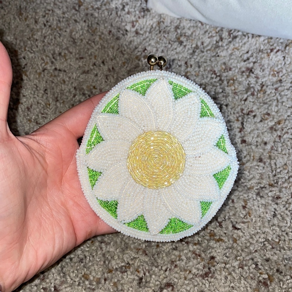 Vintage Hand needed coin pouch